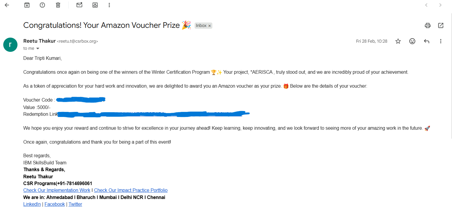 Voucher Screenshot